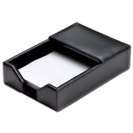 Dacasso Dacasso A1409 Black Bonded Leather 4 in. x 6 in. Memo Holder A1409